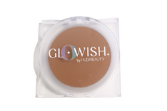 GloWish Lightweight Blurring Pressed Powder, Size: .35Oz, Beig/Green