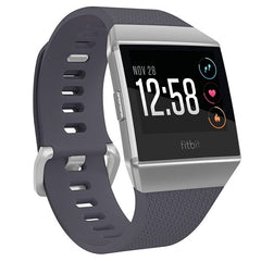 Fitbit Activity Tracker Ionic Fitness Watch Blue Gray / Silver Gray