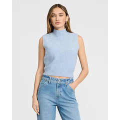 Express Wool Blend Mock Neck Sweater Tank