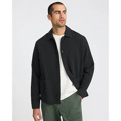 Express Textured Waffle Cotton Shirt Jacket