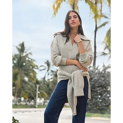 Express Plush Airy Soft Johnny Collar Sweater