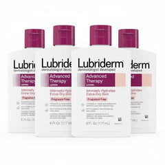 Lubriderm Advanced Therapy Lotion, Fragrance-Free, 6 Fl. Oz (Pack of 4)