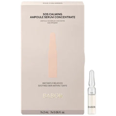BABOR SOS Calming Ampoule Serum Concentrates, Soothing Serum to Treat Irritated Skin, Reduce Redness and Strengthen Skin Barrier, 7 Day Treatment
