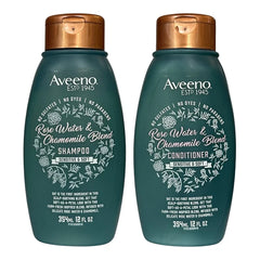 Aveeno Conditioner Rosewater & Chamomile Blend 12 Ounce (354ml) (2 Pack)