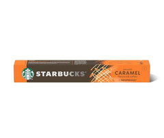 Starbucks By Nespresso Smooth Caramel Flavoured Coffee Blonde 10 Pods, 51G Capsule
