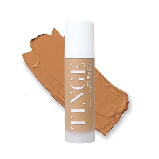 Tinge Body Makeup, Water & Transfer Resistant, Medium Coverage Cream, Lasts Up to 48 Hours, For All Skin Types, Fragrance Free, Vegan, American Made