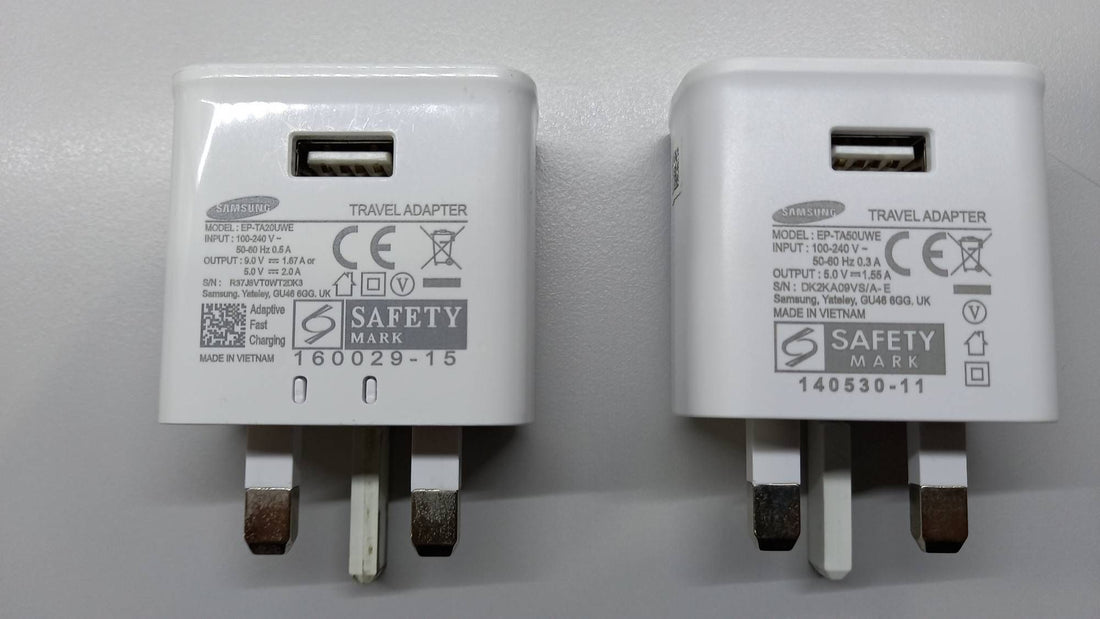 Real vs. Fake Samsung Chargers in Pakistan