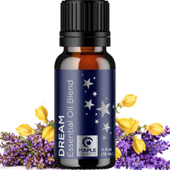 Maple Holistics Sleep Essential Oil Blend for Diffuser - Dream Essential Oils for Diffusers Aromatherapy and Relaxation with Clary Sage Ylang-Ylang Roman Chamomile and Lavender for Sleep Time Support