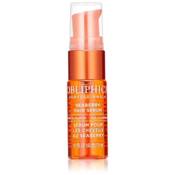 Obliphica Seaberry Leave in Hair Serum for Fine & Medium Hair Vitamins and Omegas for Frizz Free & Nourished Hair Hair Serum for Dry Hair and Growth