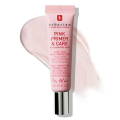Erborian Pink Primer & Care, Multifunctional Pore‑Blurring Cream & Hydrating Rosy Makeup Base, Moisturizing and Smoothing Effects, Korean Skincare