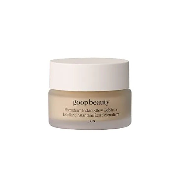 goop Beauty Microderm Exfoliator Microdermabrasion Scrub to Smooth Textured Skin Physical & Chemical Exfoliant Micro Exfoliating Minerals & Glycolic Acid