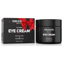 Viking Revolution Natural Eye Cream for Men - Anti Aging, Dark Circle, Under Eye Treatment - Men's Eye Moisturizer Wrinkle Cream