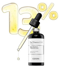 COSRX Pure Vitamin C 13% Serum with Vitamin E & Hyaluronic Acid, Hydrating Facial Serum for Fine Lines, Uneven Skin Tone & Dull Skin, Korean Skin Care