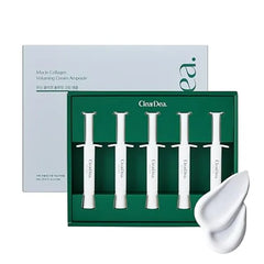ClearDea Mucin Collagen Voluming Ampoule Moisturizer Face Cream Dual Collagen + Mucin Care Deep Hydrating Facial Skin Care for Women, Glow Up Skincare Essentials