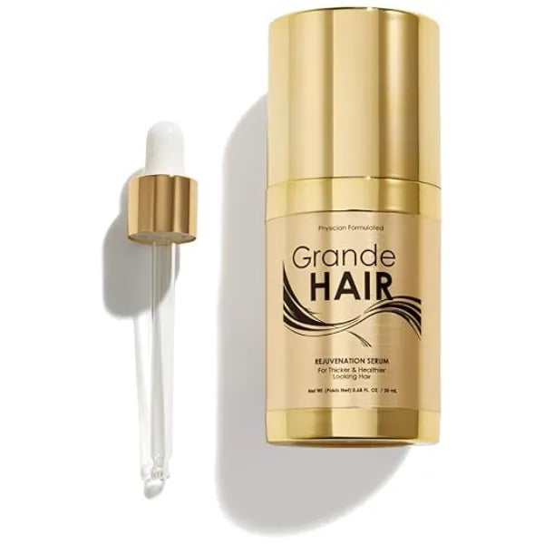 Grande Cosmetics GrandeHAIR Enhancing Serum for Men and Women, Promotes Thickness in Thinning Hair, Safe for Color Treated Hair