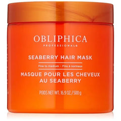 Obliphica Seaberry Hair Mask Deep Conditioning Hydrating Treatment for Dry and Damaged Hair Fine, Frizzy, and Color Treated Hair