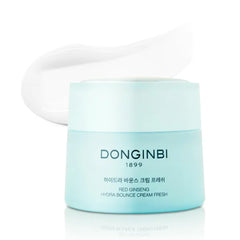 Donginbi Red Ginseng Hydra Bounce Cream Fresh – Premium Korean Skincare for Hydrating, Soothing & Firming with Hyaluronic Acid, Korean Skin Care Set Gifts for Women
