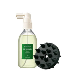 AROMATICA Rosemary Enhancer + Dual Scalp Care Shampoo Brush