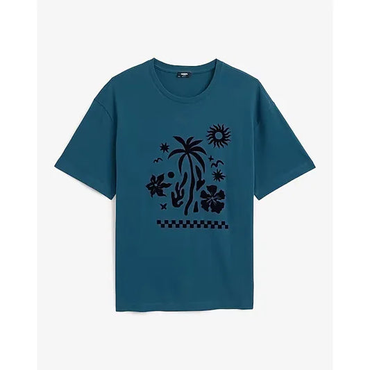 Express Classic Fit Cotton Paradise Graphic T-Shirt