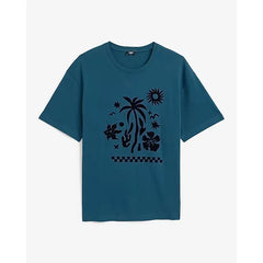 Express Classic Fit Cotton Paradise Graphic T-Shirt