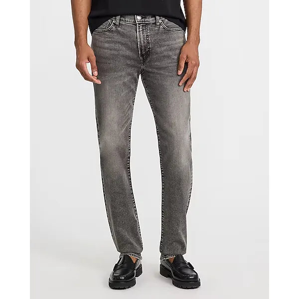 Express Slim Straight Washed Black Hyper Stretch Jeans
