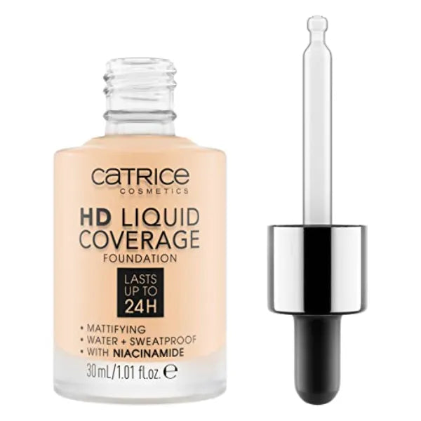 Catrice - HD Liquid Coverage Foundation - Flawless, High & Natural Coverage - Vegan & Cruelty Free