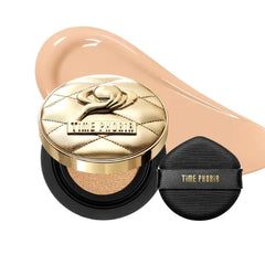 TIMEPHORIA Timeless Utopia Glow Cushion Foundation, Radiant Glow Finish, Medium to High Coverage, Hydrating Peptide Complex, Lightweight Air Cushion, Long-Lasting Smooth Blurring Base Makeup