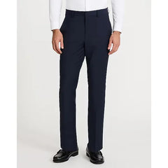 Express Slim Navy Wool Blend Washable Modern Tech Suit Pant