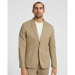 Express Slim Tan Washable Chino Blazer