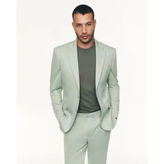 Express Slim Sage Wool Blend Stretch Suit Jacket