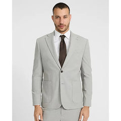 Express Slim Houndstooth Stretch Suit Jacket