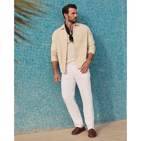 Express Cotton Linen Chore Shirt Jacket