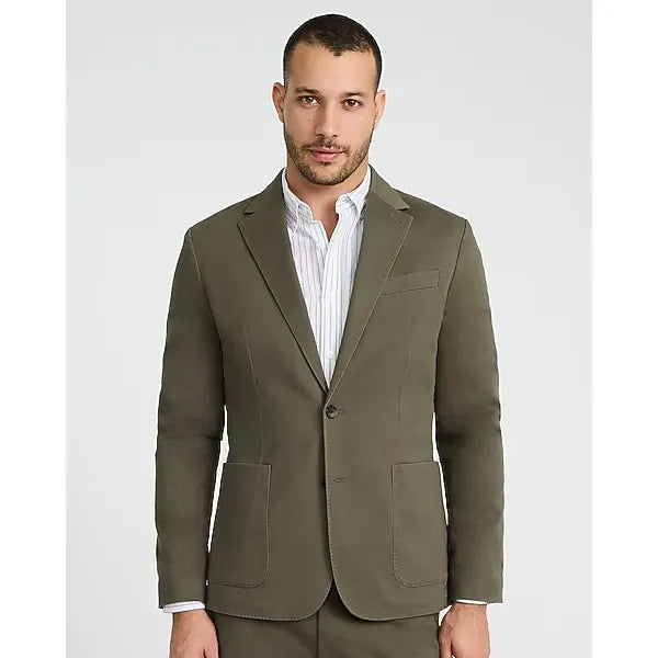 Express Slim Green Washable Chino Blazer