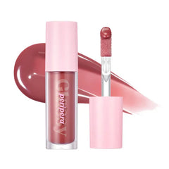 Peripera Ink Glasting Lip Gloss, Non-Sticky, Gloss Shine, Wand for Easy Application, Korean Lip Gloss, Fuller Looking Lips, Buttery Soft, Long Lasting Lip