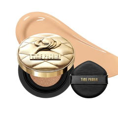 TIMEPHORIA Timeless Utopia Glow Cushion Foundation, Radiant Glow Finish, Medium to High Coverage, Hydrating Peptide Complex, Lightweight Air Cushion, Long-Lasting Smooth Blurring Base Makeup