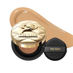 TIMEPHORIA Timeless Utopia Glow Cushion Foundation, Radiant Glow Finish, Medium to High Coverage, Hydrating Peptide Complex, Lightweight Air Cushion, Long-Lasting Smooth Blurring Base Makeup
