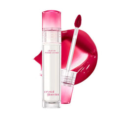 CLIO PROFESSIONAL Crystal Glam Tint, Glossy Lip Tint with Glass-Like Shine, Lightweight Buildable Lip Stain, Long-Lasting Color, Non-Sticky, Rose Extract, Korean Lip Tint