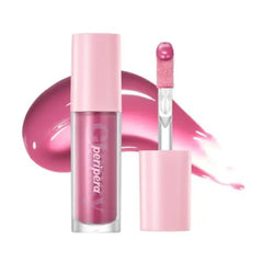 Peripera Ink Glasting Lip Gloss, Non-Sticky, Gloss Shine, Wand for Easy Application, Korean Lip Gloss, Fuller Looking Lips, Buttery Soft, Long Lasting Lip