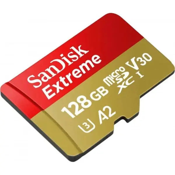 SanDisk Extreme 128GB Micro SD Memory Card With Adapter 190MB/S