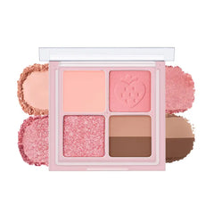 Peripera Ink Pocket Shadow Palette, Eyeshadow Quads, Creamy Formula, Blendable Matte & Shimmer Shades, Easy to Apply - 0.21 Ounce (Pack of 1)