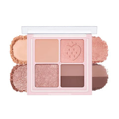 Peripera Ink Pocket Shadow Palette, Eyeshadow Quads, Creamy Formula, Blendable Matte & Shimmer Shades, Easy to Apply - 0.21 Ounce (Pack of 1)
