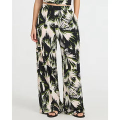 Express Printed High Waisted Relaxed Wide Leg Trouser