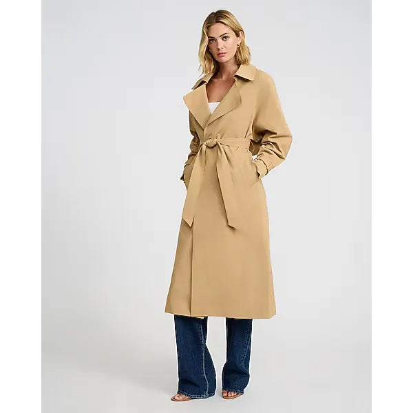 Express Belted Wrap Trench Coat