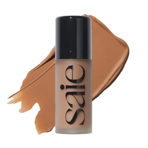 Saie Dew Bronze - Hydrating Liquid Bronzer Stick For a Sun Kissed Glow - Liquid Contour Stick Infused with Nourishing Skin Care Ingredients - Sculpted Face Makeup Essential