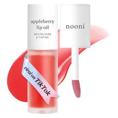 NOONI Korean & Vegan Appleseed Lip Oil Collection – Long-Lasting Hydrating, Plumping, Waterproof Lip Stains