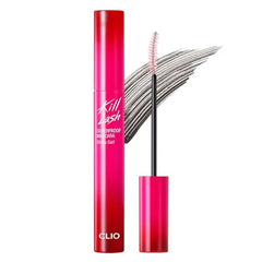 CLIO PROFESSIONAL Kill Lash Superproof Mascara, Waterproof Fiber Lengthening for Straight Lashes, Smudge & Flake Proof, Clump Free Lash Extension for Lifted Curl, Safe for Sensitive Eyes