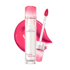 CLIO PROFESSIONAL Crystal Glam Tint, Glossy Lip Tint with Glass-Like Shine, Lightweight Buildable Lip Stain, Long-Lasting Color, Non-Sticky, Rose Extract, Korean Lip Tint