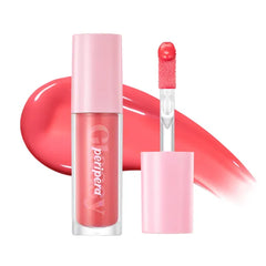 Peripera Ink Glasting Lip Gloss, Non-Sticky, Gloss Shine, Wand for Easy Application, Korean Lip Gloss, Fuller Looking Lips, Buttery Soft, Long Lasting Lip