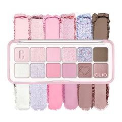 CLIO PROFESSIONAL Eye Palette Air, 12-Color Eye Shadow Palette, Matte Shimmer Mix, Air-Fit Blendable Pigmented Buildable Color, Low Fallout, Daily Korean Makeup