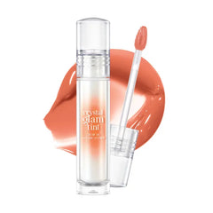 CLIO PROFESSIONAL Crystal Glam Tint, Glossy Lip Tint with Glass-Like Shine, Lightweight Buildable Lip Stain, Long-Lasting Color, Non-Sticky, Rose Extract, Korean Lip Tint